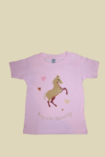 Arabian Horse Pink Toddler Tee