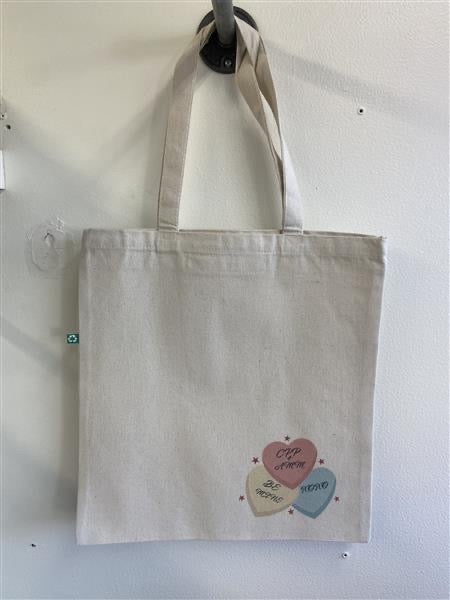 Conversations Hearts Tote Bag