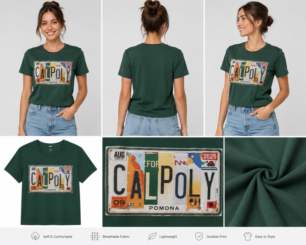 CPP License Plate Shor-Tee