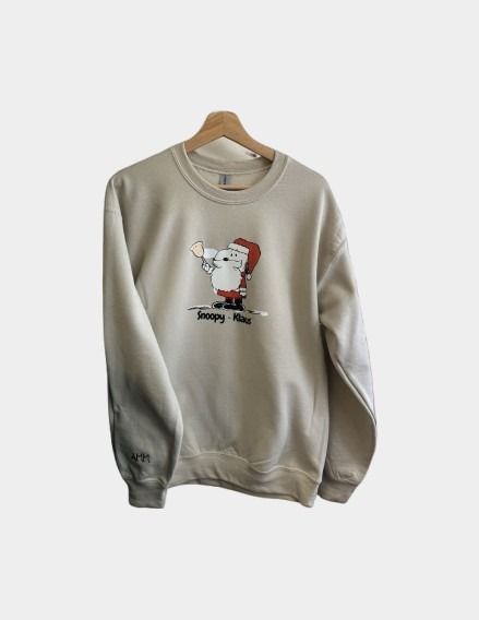 Holiday Santa Snoopy Crewneck