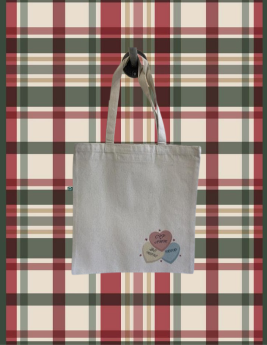 Conversations Hearts Tote Bag