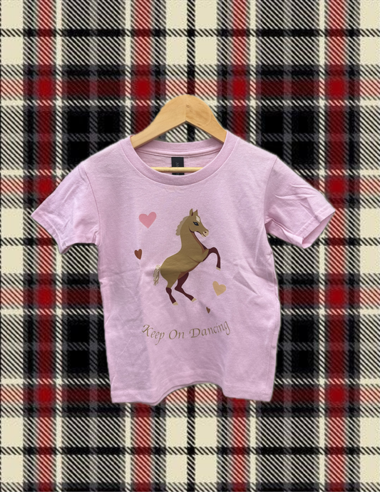 Arabian Horse Pink Toddler Tee